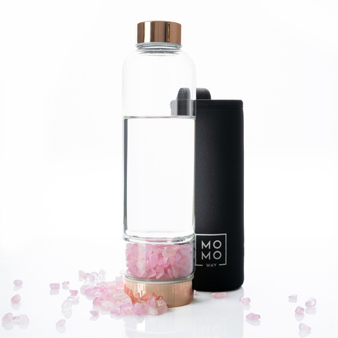 Borraccia al quarzo rosa 450mL 