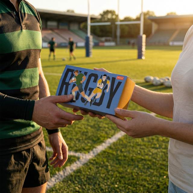 Calzini colorati da uomo SOXO Rugby - 3 paia 