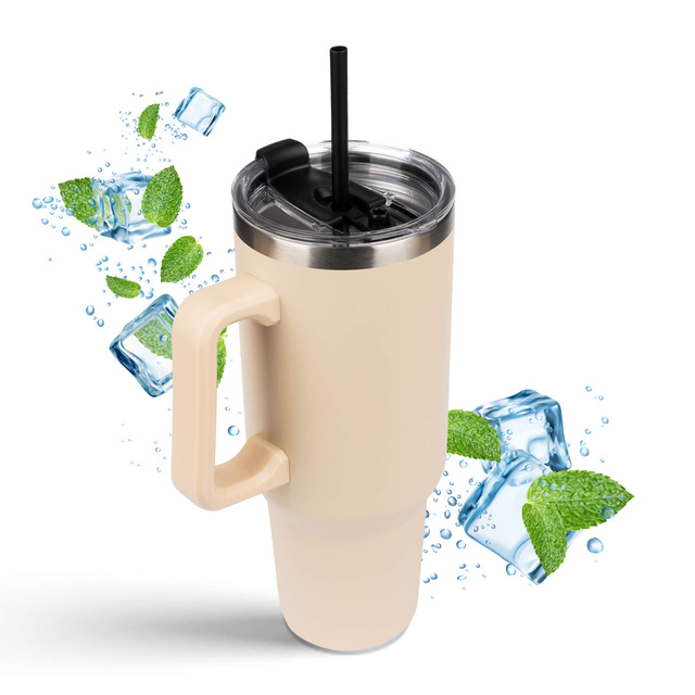 Tazza termica Momo Way da 1200 ml, beige