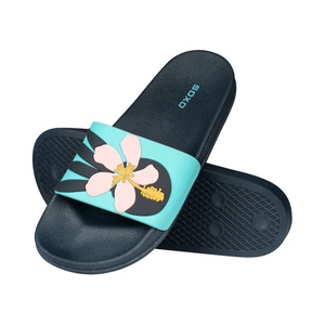 Premium Donna Uomo SOXO Beach Flip Flops in Floral | Ideale per le vacanze estive e la piscina | Gomma