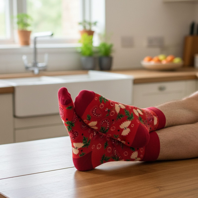 Calzini da uomo | Zuppa di pomodoro SOXO GOOD STUFF da donna in lattina, colorata come regalo per Lui | per Lei Unisex