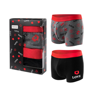 Set di 2x boxer SOXO per un regalo per lui in cotone