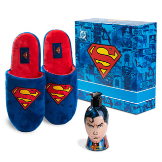 Set Pantofole Uomo Superman + Doccia Shampoo 2-in-1