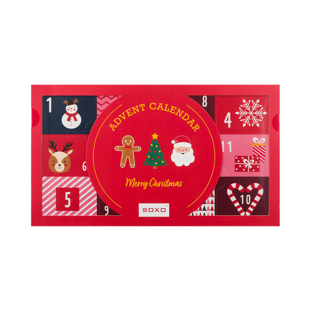 Calendario dell'Avvento | idea regalo per lei | giorno di San Nicola | Set di 6 calzini da donna SOXO