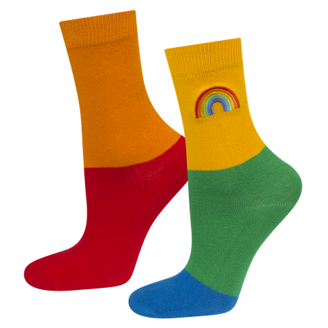 Calzini da donna | SOXO da uomo | Arcobaleno in scatola | Idea regalo divertente | Unisex