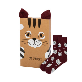 Calze da donna | SOXO da uomo | Gattino in scatola | Idea regalo divertente | Unisex
