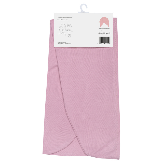 MOMO WAY turbante da bagno rosa cipria | asciugamano