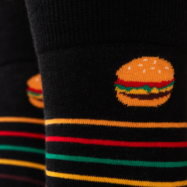 Calzini Biglietto d'auguri Burger 2 paia