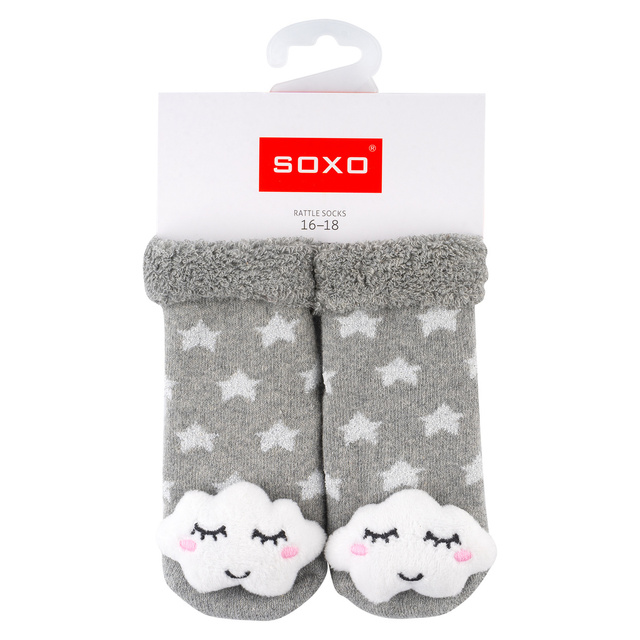 Set di 3x calzini colorati SOXO con sonaglio