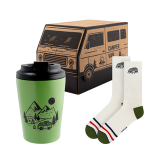 Set Regalo Calzini Camper + Tazza Termica