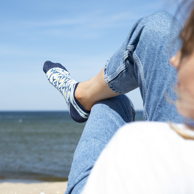 SOXO GOOD STUFF piedi colorati da donna divertenti sardine in lattina regalo