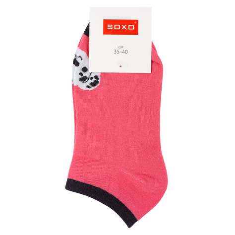 Set di 5x cani da piede colorati per donna SOXO