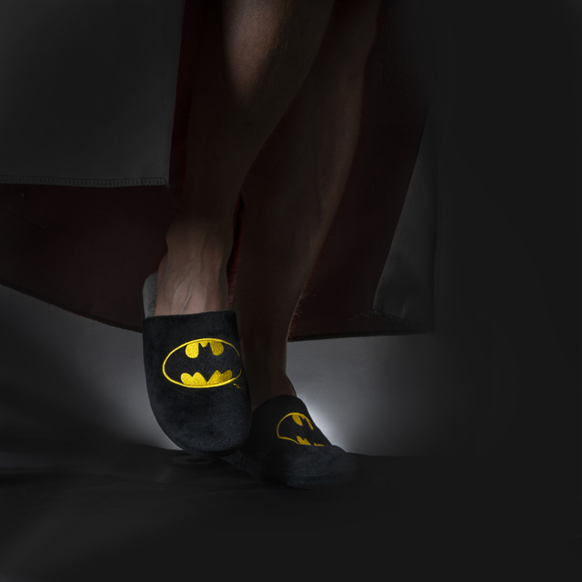 Pantofole da uomo SOXO Batman DC Comics | in una confezione regalo