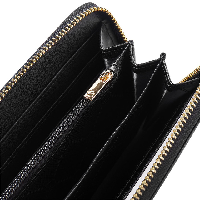 Portafoglio SOXO con zip - nero