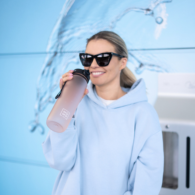 MOMO WAY Borraccia rosa cipria | ideale per i viaggi | BPA free | Tritan