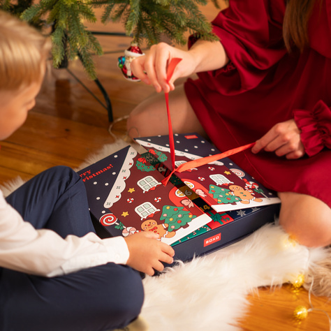 Calendario dell'Avvento con calzini colorati Set di 12x calzini SOXO da donna e da uomo