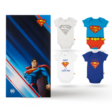 Set di 4 body da bambino Warner Bros Superman 