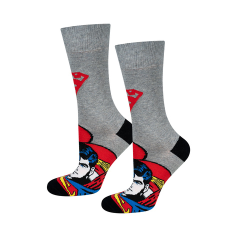 Set di 2 calzini colorati SOXO GOOD STUFF da uomo Batman Superman DC Comics