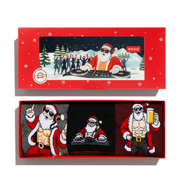 Calzini Babbo Natale Birichino DJ 3 Paia