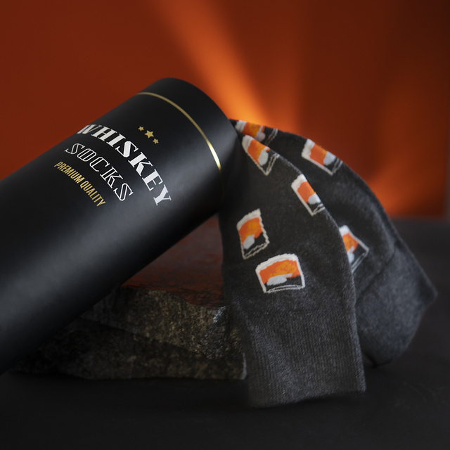 Set di 3 calzini da uomo colorati SOXO GOOD STUFF Whisky 