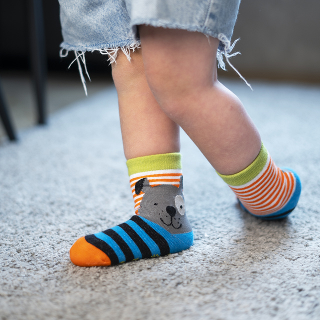 Set di 3 calzini colorati per bambini SOXO animali