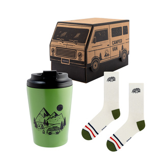Set Regalo Calzini Camper + Tazza Termica