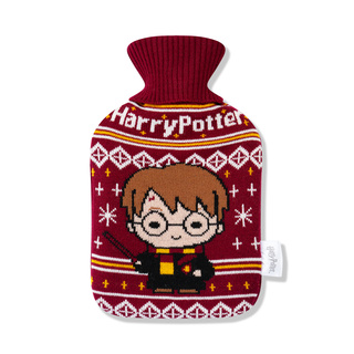 Borraccia dell'acqua calda di Harry Potter Originale, concessa in licenza da Warner Bros., scaldavivande con copertina in peluche 1 L