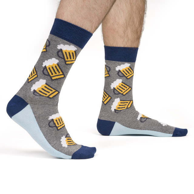 Set di 4 calzini da uomo SOXO GOOD STUFF in scatola per pizza