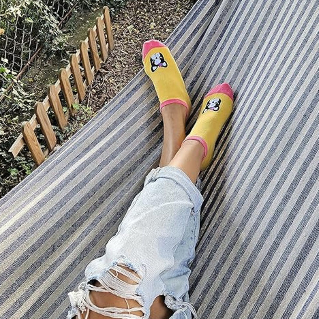 Set di 5x cani da piede colorati per donna SOXO