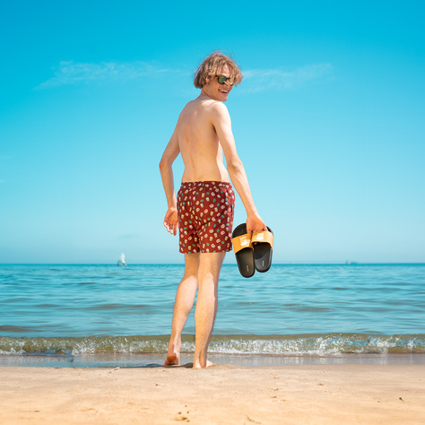 Infradito da spiaggia da donna per uomo SOXO Beer | Perfetto per una vacanza al mare e una piscina | Materiale in gomma