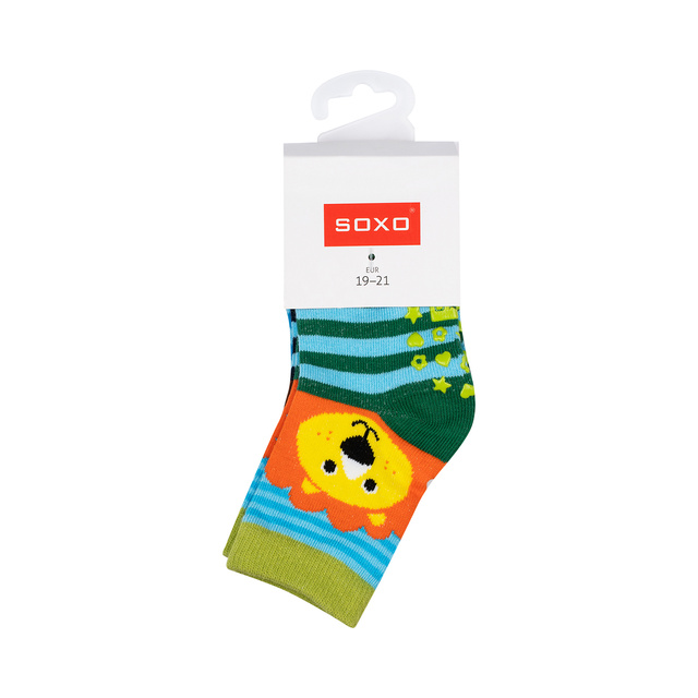 Set di 3 calzini colorati per bambini SOXO animali 