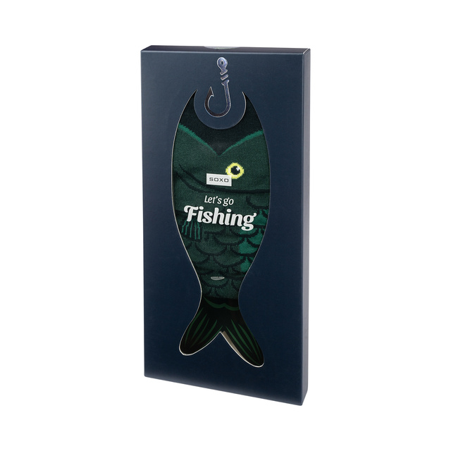 Calzini da uomo SOXO in confezione Let's go fishing