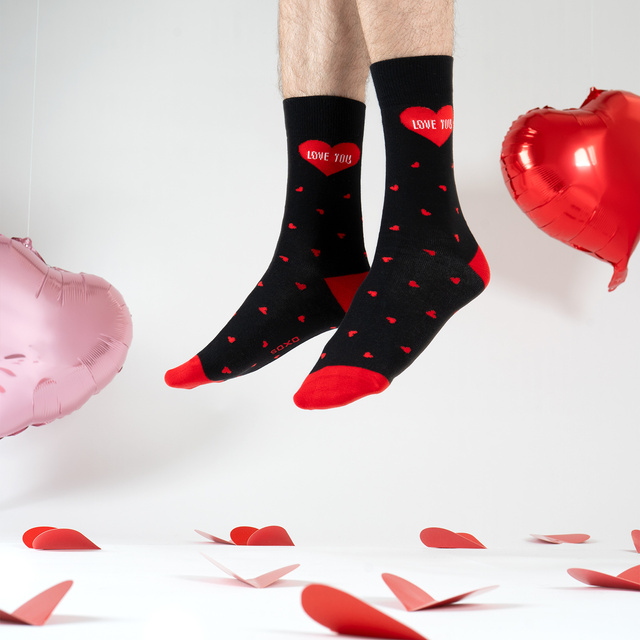 Calzini colorati da uomo SOXO Cuori - 2 paia