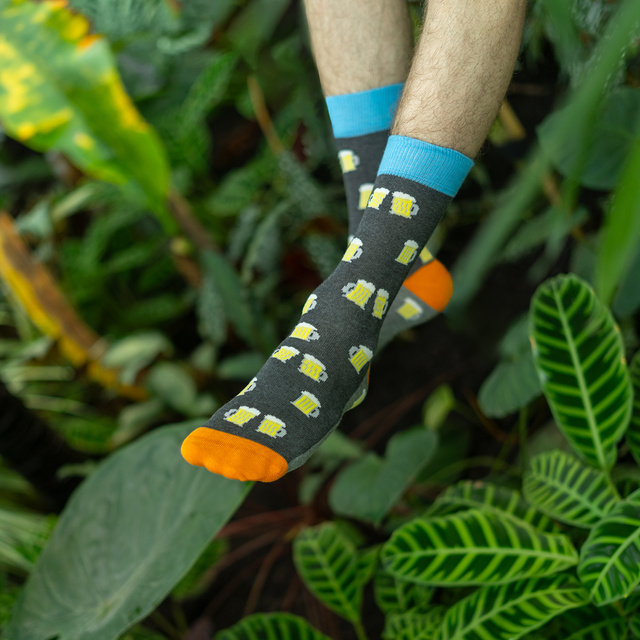 Calze colorate da uomo SOXO GOOD STUFF, cotone birra