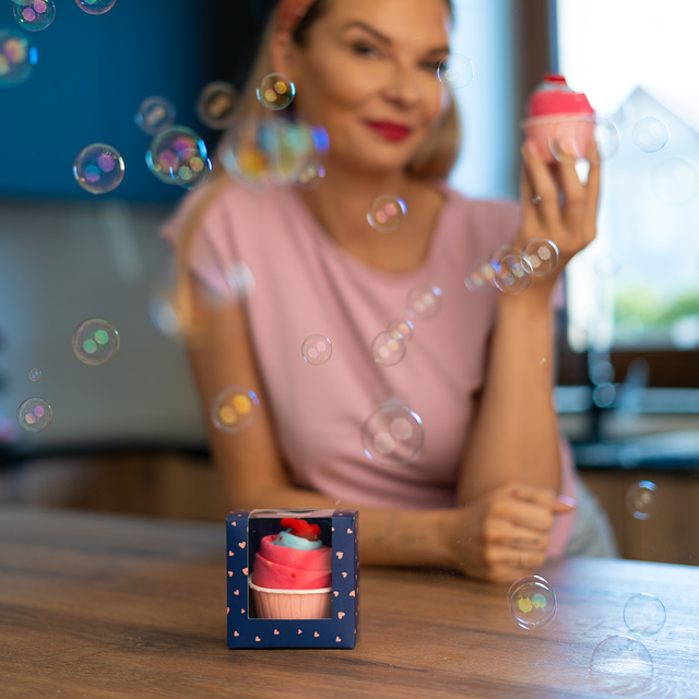 Calzini rosa SOXO cupcake da donna in confezione