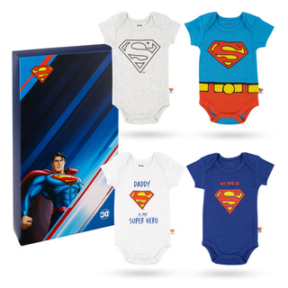 Set di 4 body da bambino Warner Bros Superman