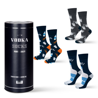 Set di 3 calzini da uomo colorati SOXO GOOD STUFF Vodka