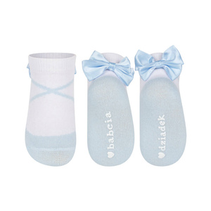 SOXO calzini blu per bambini ballerine con scritta