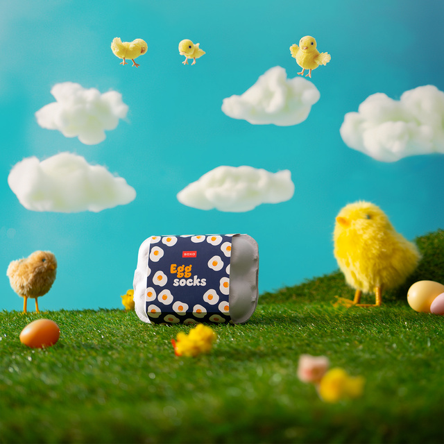 Piedi colorati in rilievo da uomo SOXO - 3 paia