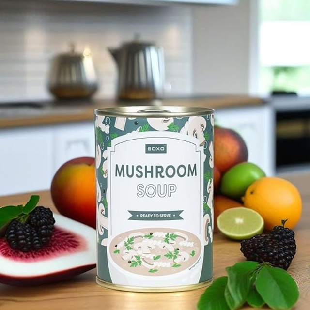 Calzini da uomo | Zuppa di funghi SOXO GOOD STUFF da donna in lattina, allegra, colorata come regalo per Lui | per Lei Unisex