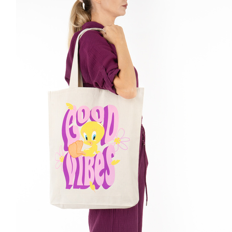 Borsa riutilizzabile in tela di cotone SOXO | Good Vibes | Warner Bros