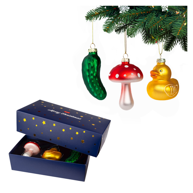 Set di 3 bombe di Natale Soxo 