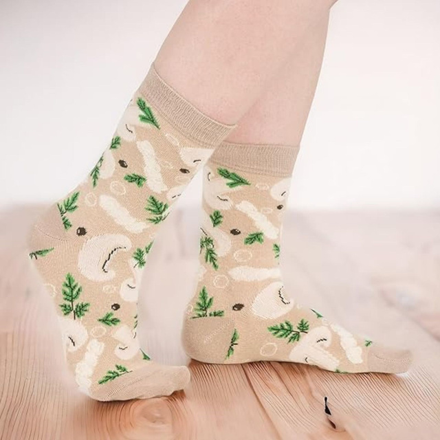 Calzini da uomo | Zuppa di funghi SOXO GOOD STUFF da donna in lattina, allegra, colorata come regalo per Lui | per Lei Unisex