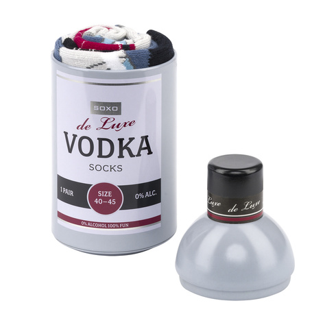 Set di 5 calzini colorati SOXO GOOD STUFF Whisky Tequila Vodka 