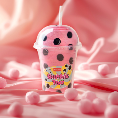 Calzini Soxo da uomo rosa Bubble Tea - 2 paia