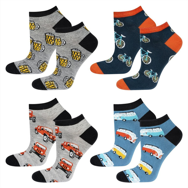 Set di 4 calzini colorati da uomo SOXO GOOD STUFF