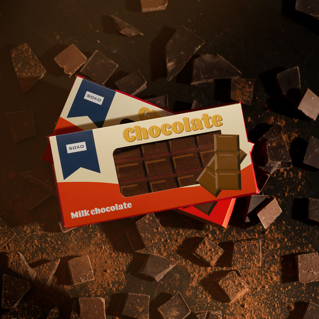 Calzini regalo da uomo SOXO | tavoletta di cioccolato | Regalo divertente