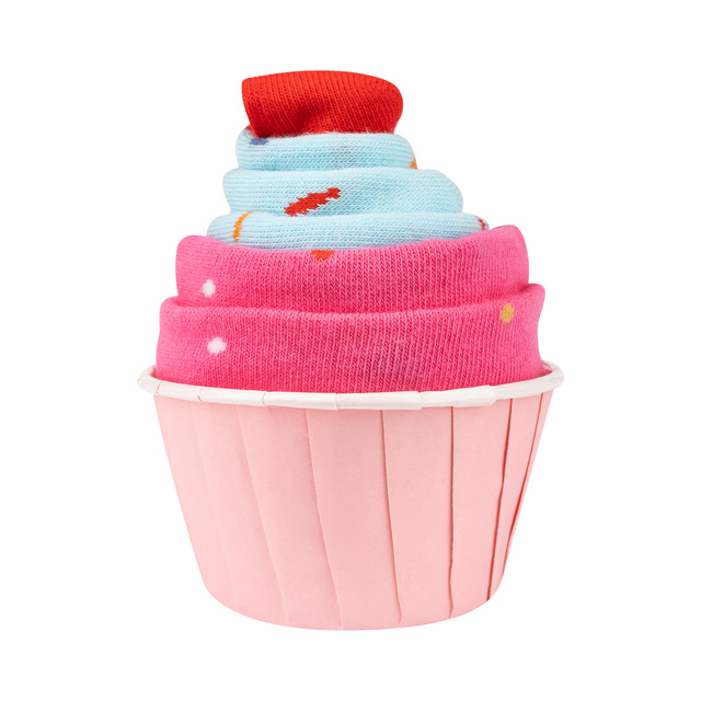 Calzini rosa SOXO cupcake da donna in confezione - 2 paia