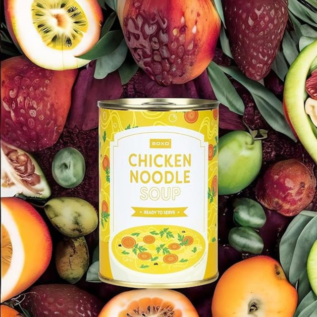 Calzini da donna | Zuppa di pollo SOXO GOOD STUFF da uomo in calzini lattina come regalo per lei | per Lui Unisex