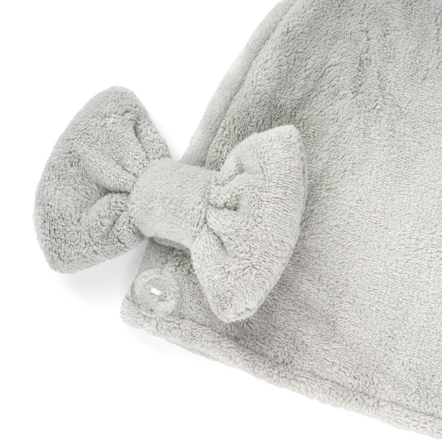  MOMO WAY turbante da bagno grigio - asciugamano